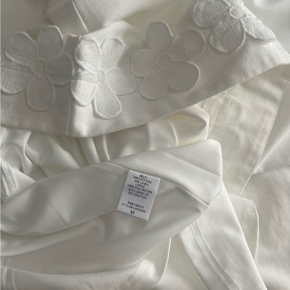 Zara Love Wednesday White Floral Detail Slip - Picture 8 of 8